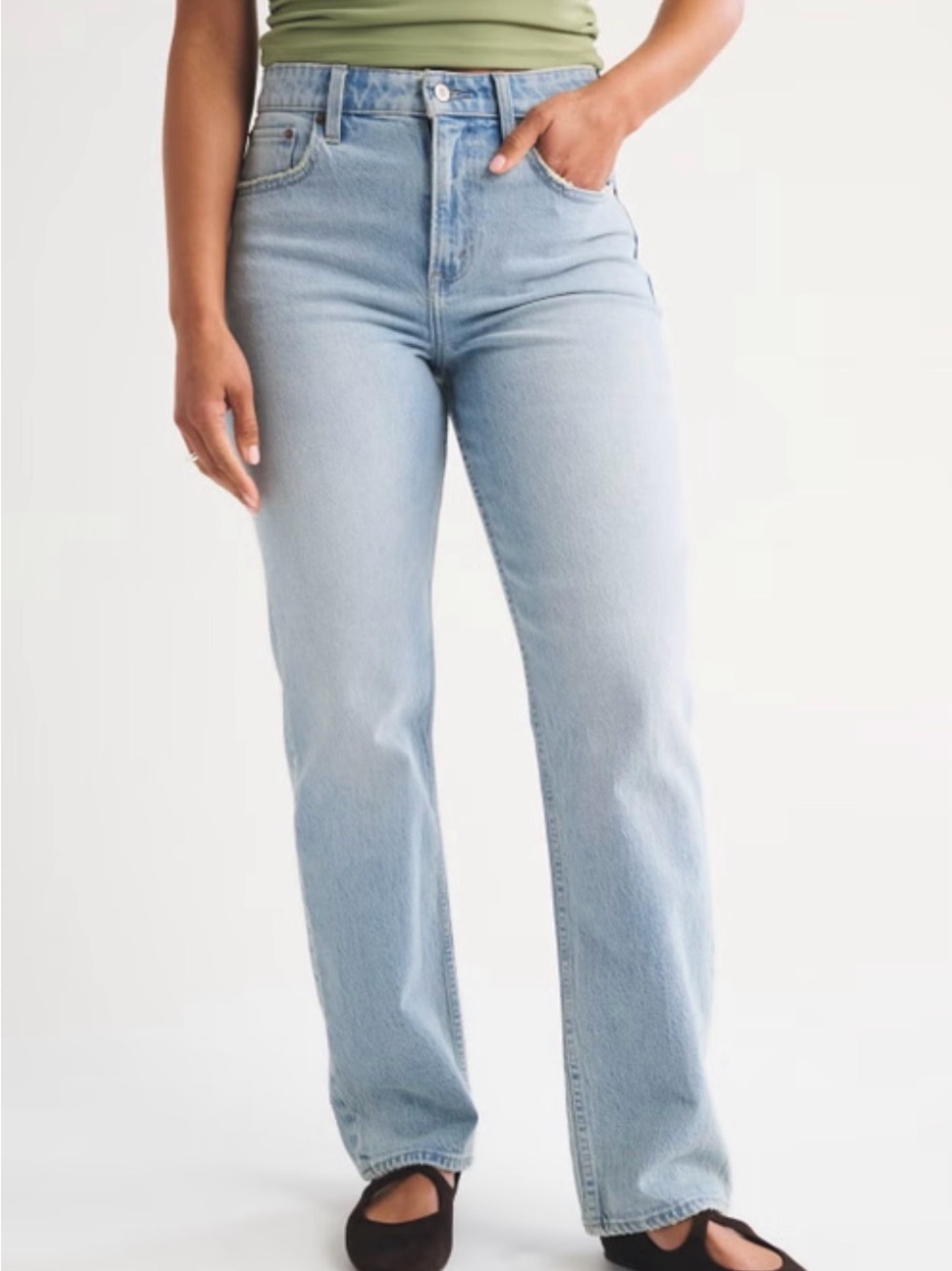 Abercrombie 90s straight ultra high rise jeans (29/8 tall/long)